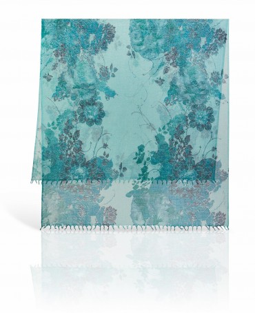 Палантин Женский ZW-JEWEL.FLOWER/MARINE